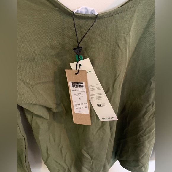 NWT Olive green noisy Mae long sleeve bodysuit size large - Picture 4 of 4